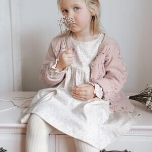 Jamie Kay Sophie Cardigan Butterfly Fleck 4T NWT Cotton Knit